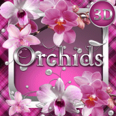 Orchids 3D Next Launcher theme Apk