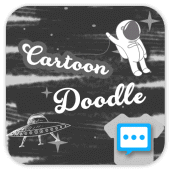 Cartoon doodle skin for Next SMS Apk