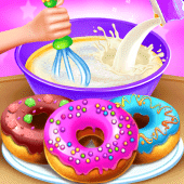 Donut Maker Bake Cooking Games Apk