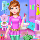 School Girls House Cleaning Games Apk