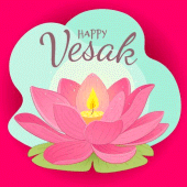 Vesak Day Greeting Cards & Wishes GIFs Apk