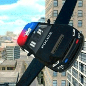 Flying Police Car Simulator Apk