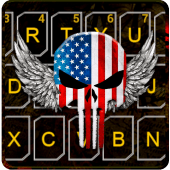 American Skull Mask Keyboard Theme Apk