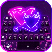 Angel Devil Hearts Keyboard Background Apk