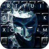 Anonymous Smoke Keyboard Theme Apk