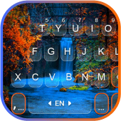 Autumn Waterfall Keyboard Background Apk