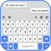 Blue White Chat Keyboard Theme Apk