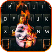 Burning Anonymous Keyboard Background Apk