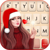 Christmas Kiss Keyboard Background Apk