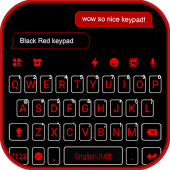 Cool Black Red Keyboard Theme Apk