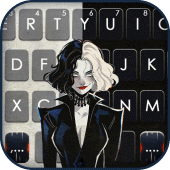 Cool Devil Girl Keyboard Background Apk