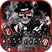 Cool Smoke Skull Keyboard Theme Apk