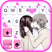 Couple Kiss Love Keyboard Background Apk