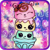 Cute Colorful Cake Keyboard Theme Apk