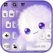 Cute Fluffy Cloud Keyboard Bac Apk