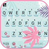 Dew Aesthetic Leaf Keyboard Background Apk