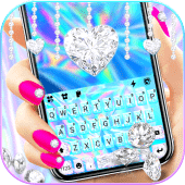 Diamond Laser Keyboard Background Apk