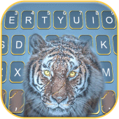 Fierce Snow Tiger Keyboard Background Apk