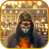 Fire Glow Anonymous Keyboard Background Apk