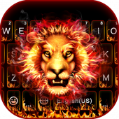 Fire Roar Lion Keyboard Theme Apk