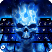 Flaming Skull 3d Keyboard Theme Apk