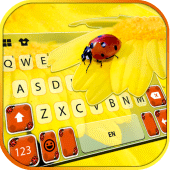 Flower Ladybug Keyboard Background Apk