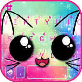 Galaxy Cuteness Kitty Keyboard Theme Apk