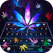 Galaxy Weed Gravity Keyboard Background Apk