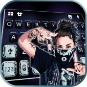 Gangsta Cool Girl Keyboard Background Apk