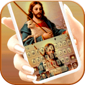 Glowing Lord Jesus Keyboard Theme Apk