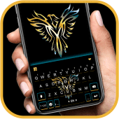 Golden Eagle Keyboard Background Apk