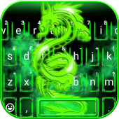 Green Neon Dragon Keyboard The Apk