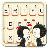 Love Kiss Penguin Keyboard Theme Apk