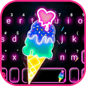 Neon Ice Cream Keyboard Theme Apk