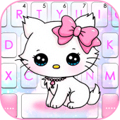 Shy Kitten Keyboard Theme Apk