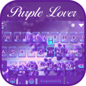 Purple Love Emoji Keyboard Apk