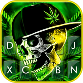 Rasta Weed Skull Theme Apk