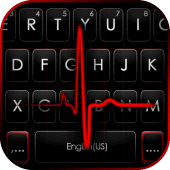 Red Heartbeat Live Keyboard Ba Apk