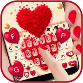 Red Valentine Hearts Theme Apk