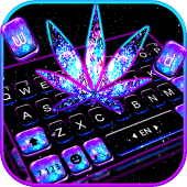 Shiny Galaxy Weed Theme Apk