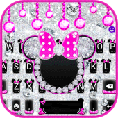 Diamond Pink Minnies Keyboard Apk