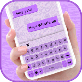 Simple Purple SMS Theme Apk