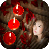 candle flame light photo frame costume editor Apk