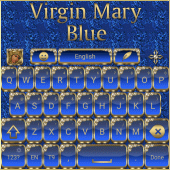 Virgin Mary Blue Go Keyboard theme Apk