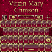 Virgin Mary Crimson Go Keyboard theme Apk