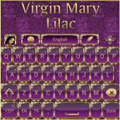 Virgin Mary Lilac Go Keyboard theme Apk