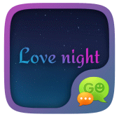 GO SMS LOVE NIGHT THEME Apk