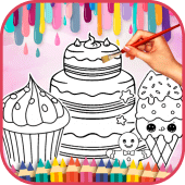 Cute Sweet Food Coloring Book Apk