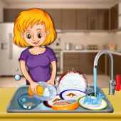 Kitchen Cleaning House Games Apk