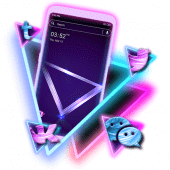 Neon Triangle Launcher Theme Apk